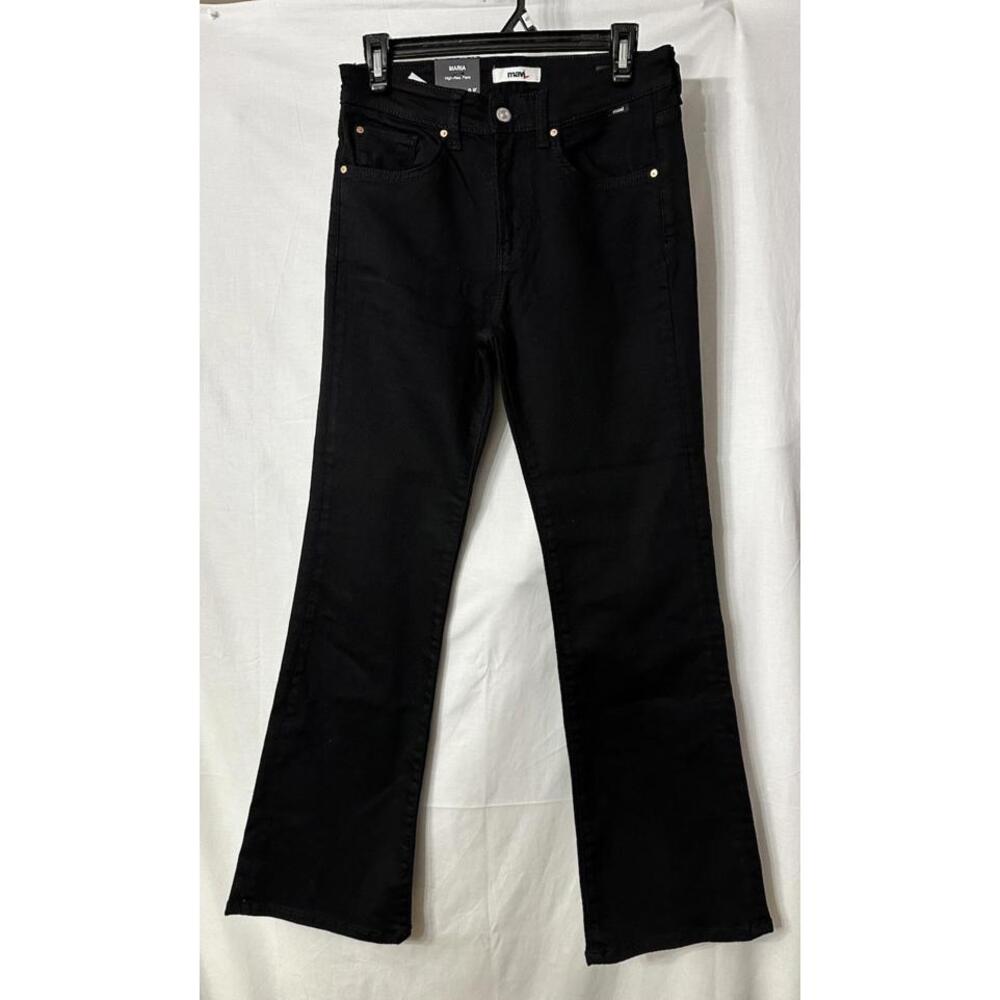 NWT Mavi Maria Womens Black High Rise Flare Stretch Jeans Denim Size 29x30